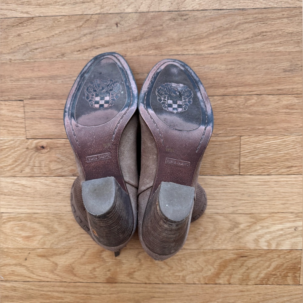 Brown Suede Ankle Boots - Picture 4 of 5